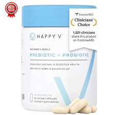 Happy V Dr Formulated Vaginal Probiotic Women pH Balance Urinary Gut Health