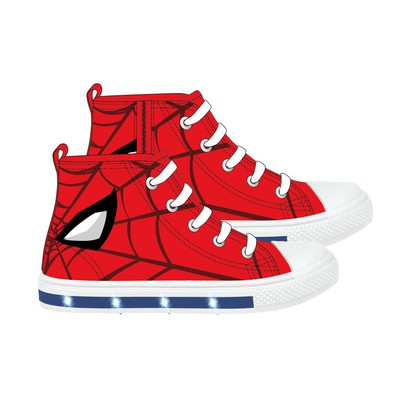Cerd� Spiderman Kinderschuhe Rot 32 EU T032 LED Leinwand PVC Sohle