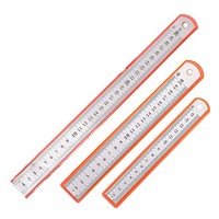 Stahllineal PräZisions Doppelseitenskala Metall 15Cm-30Cm FüR BüRo Schule