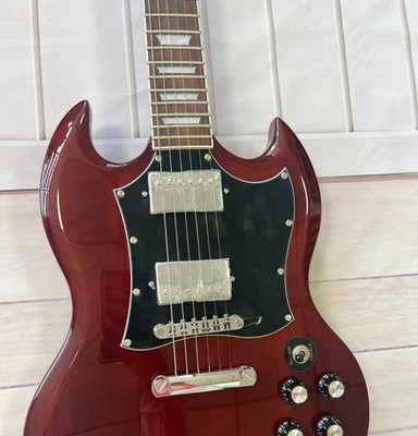 SG Standard Electric Guitar HH Pickups Chrome Hardware 6 String Fixed Bridge