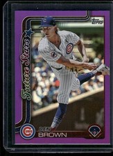 2025 Topps #673 Ben Brown Purple Rainbow Foil SN /250 Chicago Cubs 9.1J
