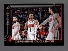 2025-26 Fred VanVleet/Amen Thompson/Steven Adams Topps Black Blastoff! 25/68 HOU