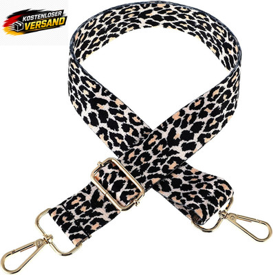 Breiter verstellbarer Gurt für Damen und Mädchentaschen Leopardenmuster zum Wech