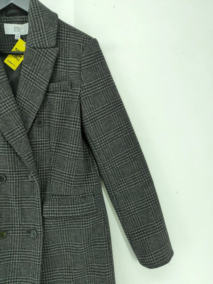 La Redoute Women's Coat UK 6 Grey Wool - Image 4 of 4