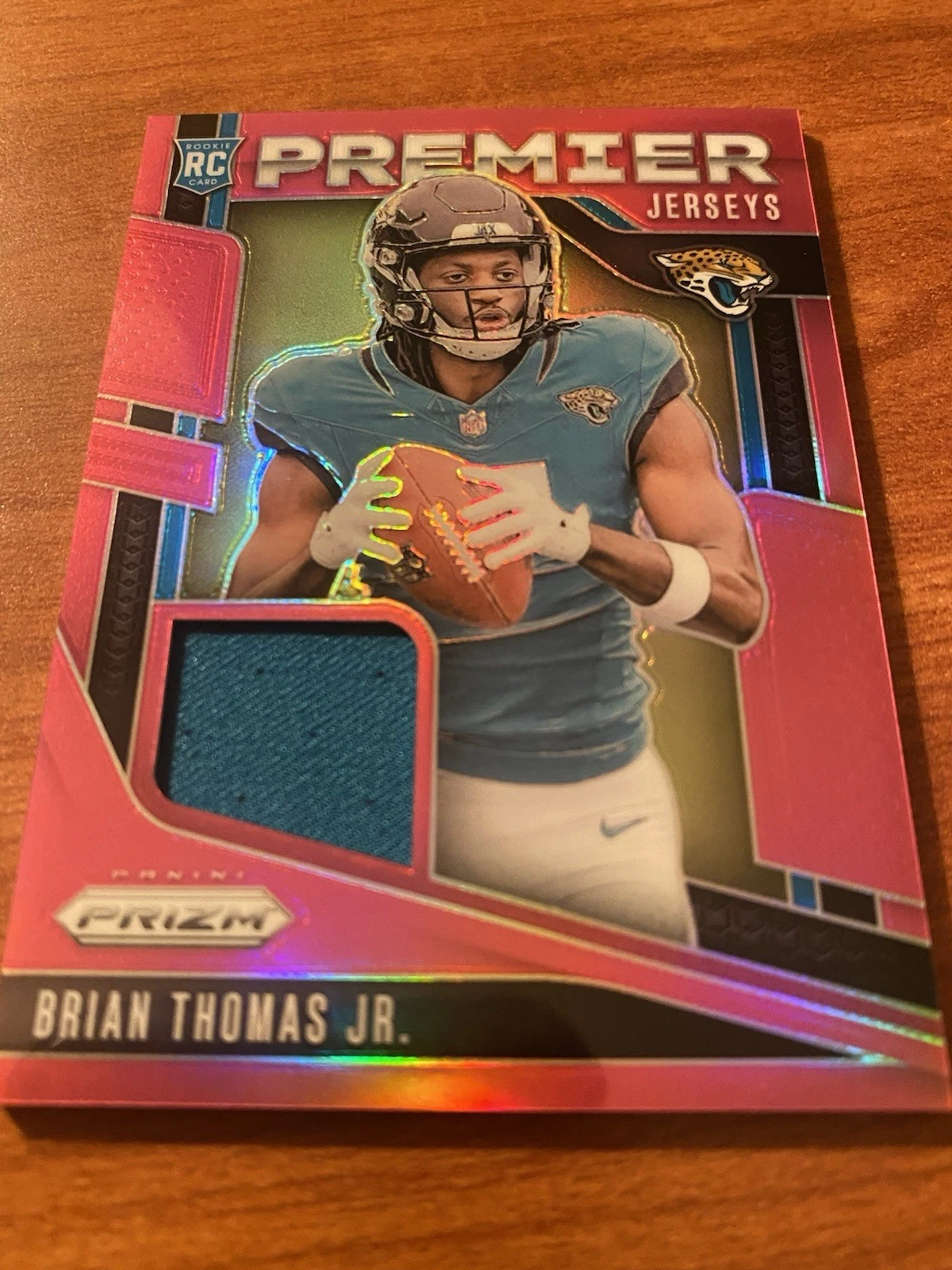 2024 Panini Prizm - Premier Jerseys Brian Thomas Jr. #PJ-BTJ Pink  (MEM, RC)