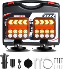 Wireless Trailer Lights, Upgraded Adjustable USB-C Magnetic Wireless Tail Lights
