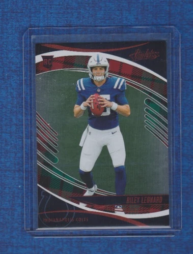 2025 Panini Absolute Red and Green Plaid Rookie # 172 Riley Leonard