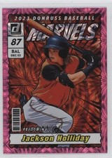 2023 Panini Donruss Marvels Pink Fireworks Jackson Holliday #M3 0qc6