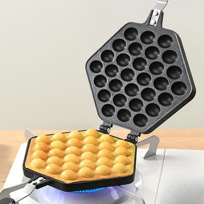 Bubble Waffle Maker Pan Egg Waffle Maker für Mittagessen Frühstück Konditorei