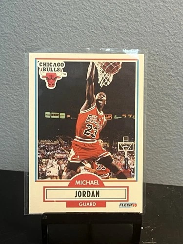 Fleer 1990-91 Fleer Michael Jordan Chicago Bulls #26 Base Set NBA Card
