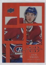2024-25 Upper Deck Series 2 UD Portraits Red 31/99 Logan Mailloux #P45 0fo5