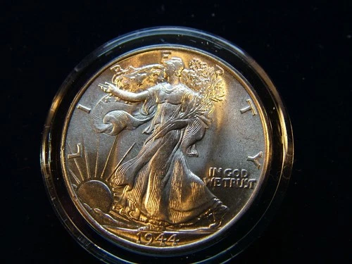 1944 WALKING LIBERTY SILVER HALF DOLLAR MS+++ WELL STRUCK FULL HAND