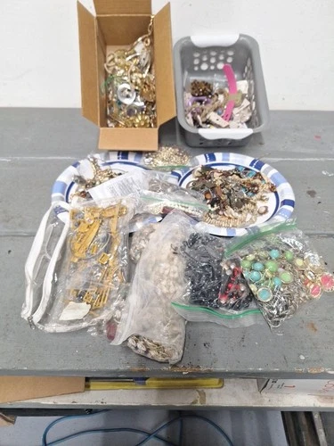 Bulk Vintage To Now Costume Jewelry - lot #15, 10 + PoundMixed Grab Bags