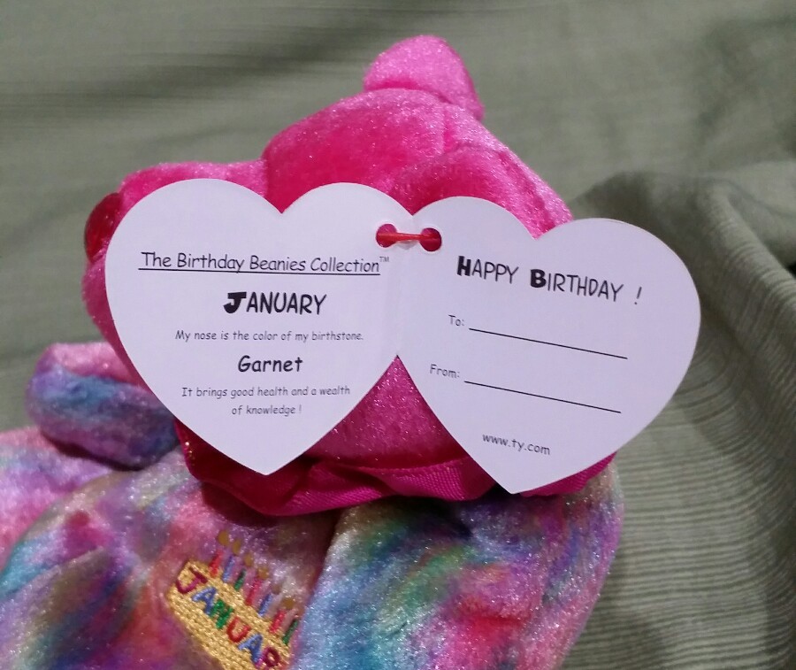 Ty Beanie Baby January the Birthday Bear MWMT 2001 Retired