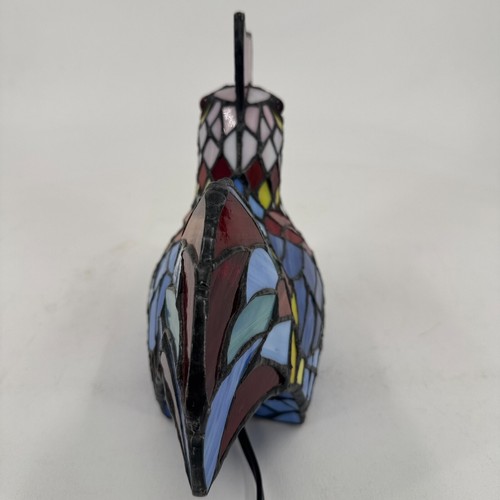 Vintage Tiffany Style Multicolor Stained Glass Hen Chicken Rooster Lamp Decor - Picture 23 of 24