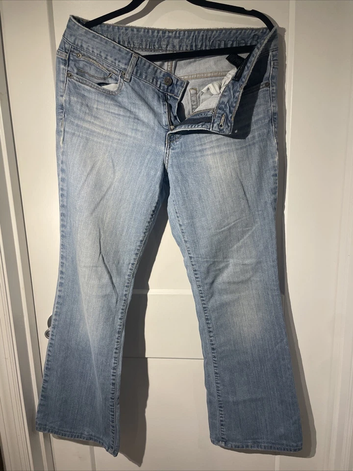 Pantalones de mezclilla de colección Calvin Klein para mujer 31 X 29 talla 12 corte bota Y2K grunge Foto 2 de 4