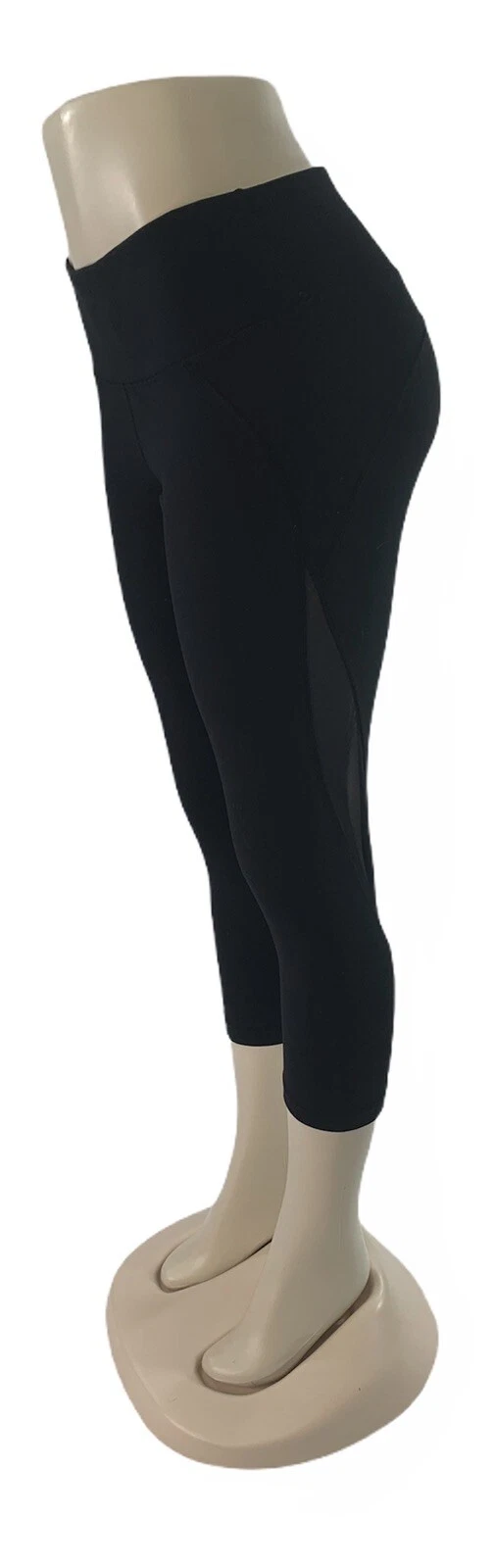 yogalicious mesh cutout cropped gym yoga leggings