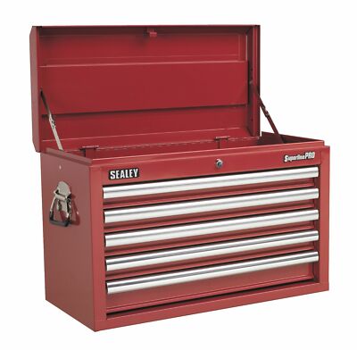 Sealey AP33059 Topchest 5 Schubladen mit kugelgelagerten Gleiten - rot