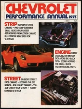 1975 CHEVROLET PERFORMANCE ANNUAL, STREET & STRIP, ENGINES, CAMARO