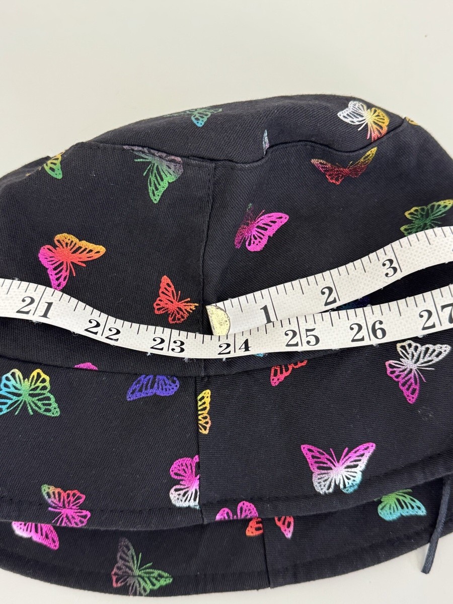 90s Zoe Madison Bucket Hat Black Irridescent Colorful  display picture 3