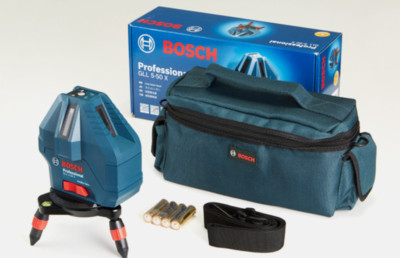 Bosch GLL3-15X Professional 3-Line Laser Measure RED, Self-Leveling  - EXPRESS