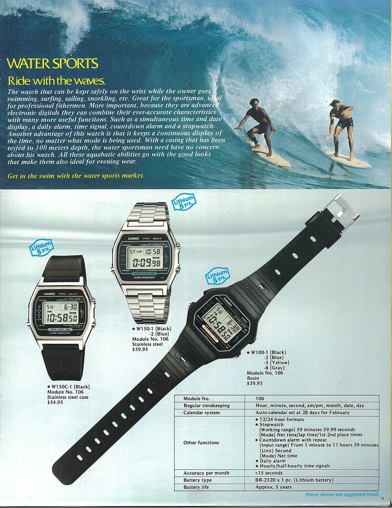 Very Rare 1980 Vintage CASIO W-750 (248) MARLIN Japan H 36mm Very Rare 1980 Vintage CASIO W-750 (248) MARLIN Japan H 36mm