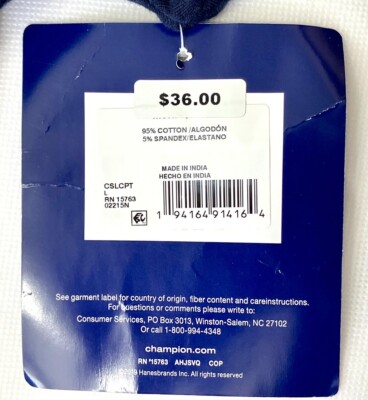 NWT Champion Women's L Cropped Long-Sleeve Sleep T-Shirt CSLCPT