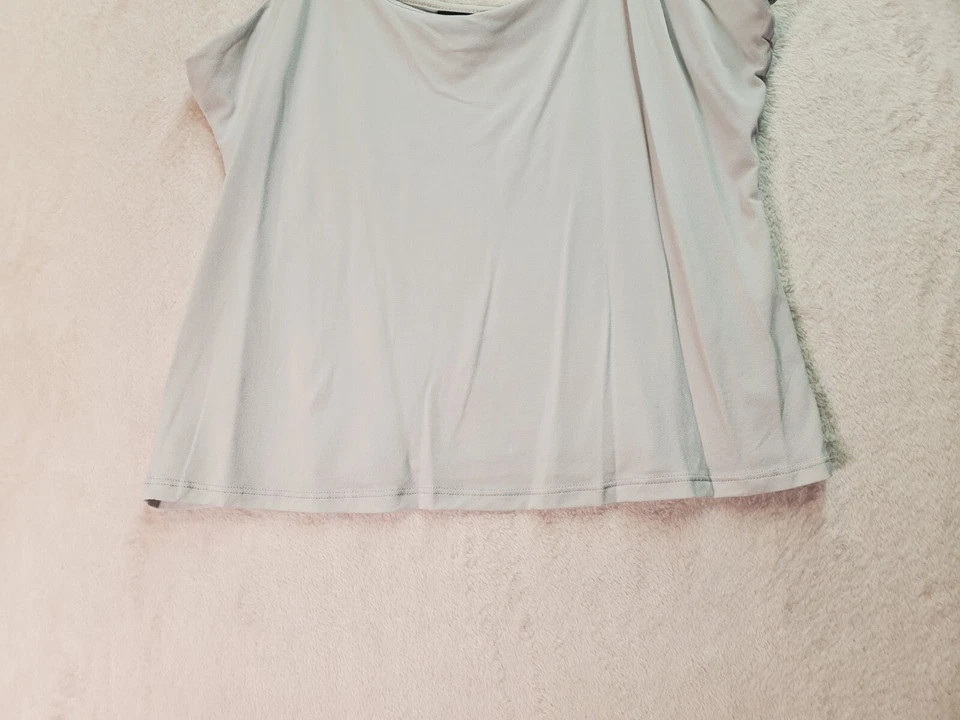 Camiseta sin mangas Alfani Cami para mujer gris ajustable correas de espagueti cuello redondo informal Foto 3 de 4