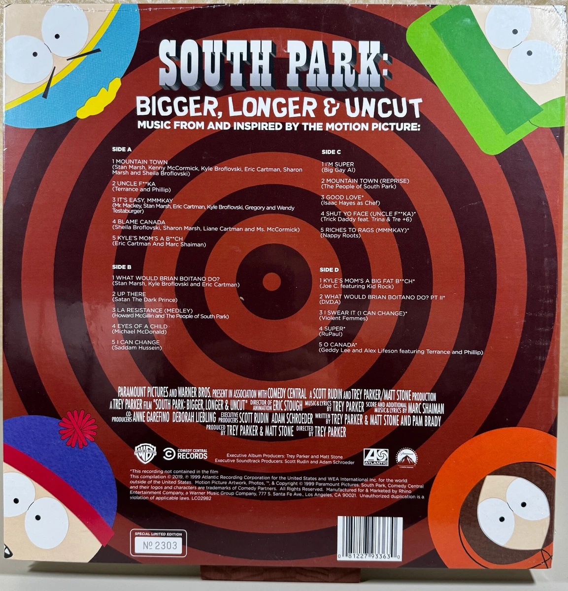 South Park, Limited Edition #2303 (Vinyl 2019) - NEW SEALED 
