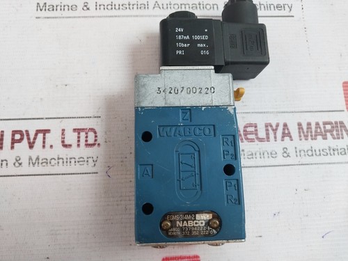 Nabco EGMS-314M-2 Solenoid Valve 24V 187MA 10BAR 73794222-14, 372 352 222 0