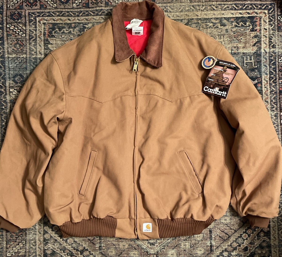 NWT Vintage Carhartt Santa Fe Brown Jacket USA Duck J13 4XL NWT Vintage Carhartt Santa Fe Brown Jacket USA Duck J13 4XL