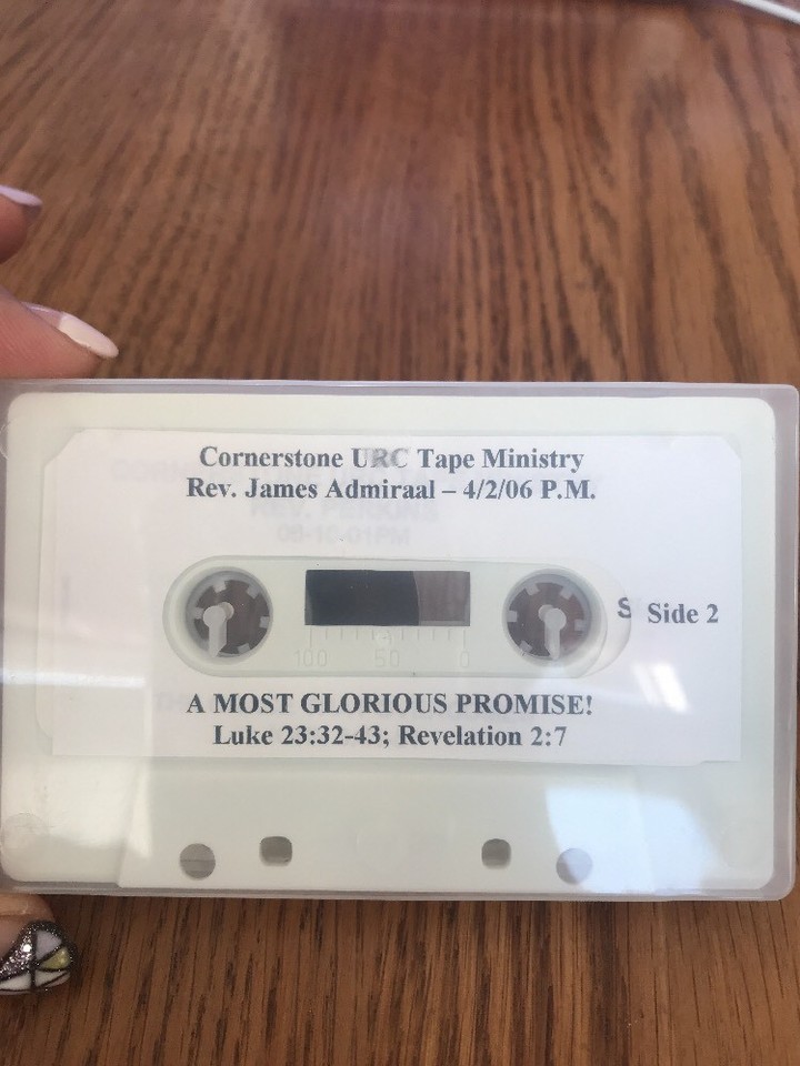 Cornerstone URC TAPE MINISTRY REV. James Admiraal 4/2/06 Cassette Ships