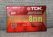 TDK 120MP 8mm 120 Minute Premium Camcorder Video Tape Still Sealed New