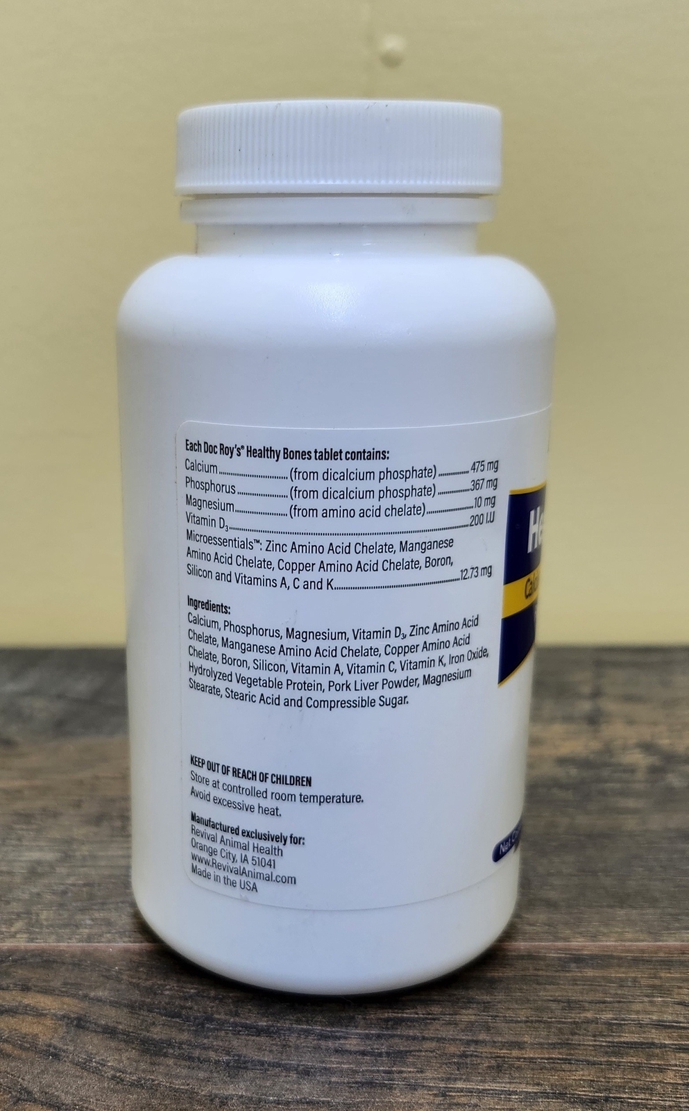 DocRoy's Healthy Bones Calcium Phosphorus Supplement for Puppies & Dogs