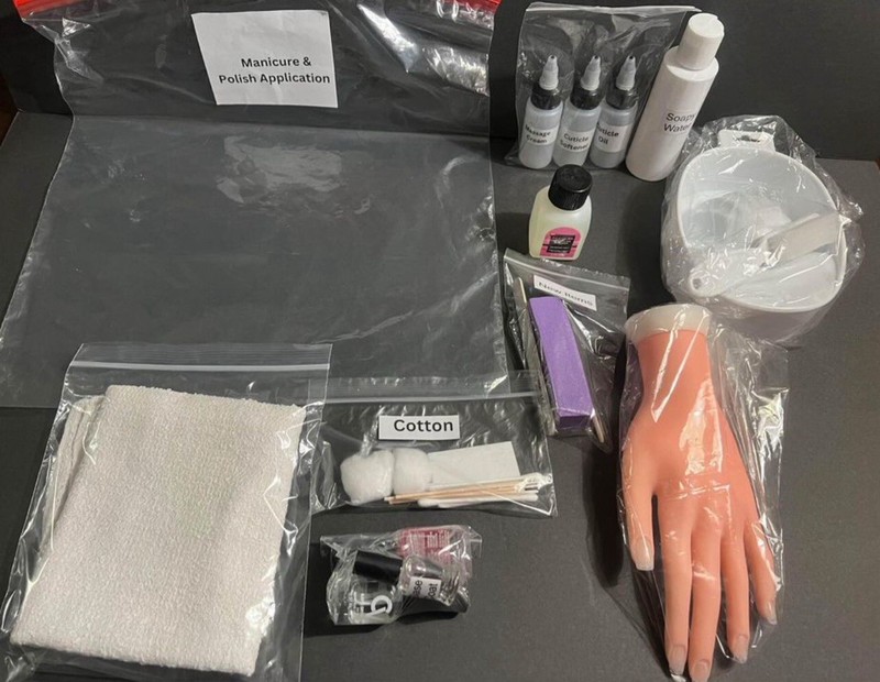 State Board Exam Kits:  Cosmetology, Esthi, Barber, Nail Tech, Natural Stylist.