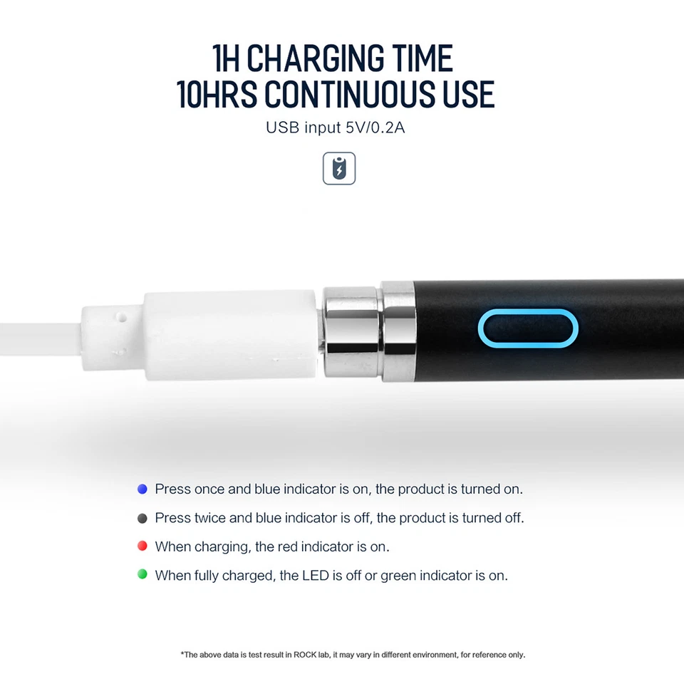 Rechargeable Sensitive Touch Screen Pen Pencil Stylus For iPhone iPad Samsung PC - Image 4 of 4