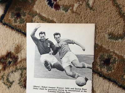 q2-3 ephemera 1959 picture robert jonquet france gaston bean
