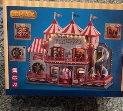 Lemax Circus Funhouse Holiday Village Carnival Animated With Sound