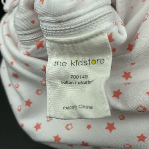 Girls size 0, TheKidStore, white & pink stretch cotton sleeping bag, FUC - Picture 4 of 6