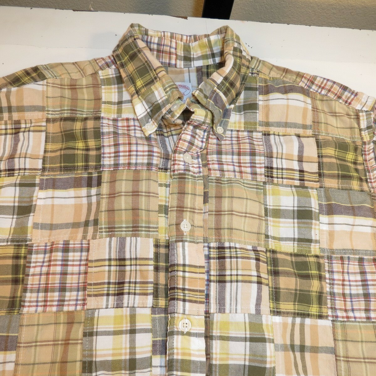 BROOKS BROTHERS Patch Work BUTTON FRONT SHIRT Men… - image 1