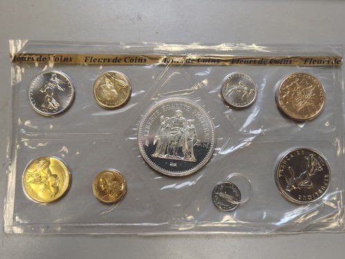 1977 France Fleurs De Coin Mint Coin Set