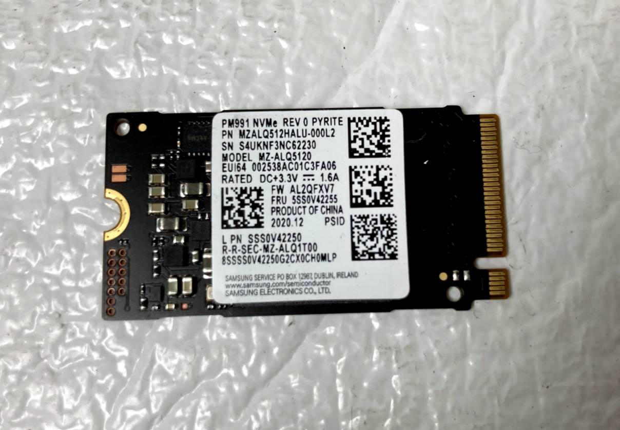 Samsung 512GB SSD NVME M.2 2242 PM991 MZALQ512HALU-000L2 MZ-ALQ5120 | eBay