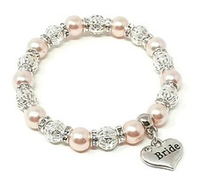 Personalised Variety Of Colours Bridesmaid Charm Bracelet Wedding Gift