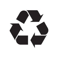 Recycling Symbol Recycle - Decal Sticker - Multiple Color & Sizes - ebn567