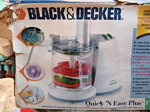 BLACK & DECKER Quick 'N Easy Plus Food Processor OPEN BOX FP1400 New | eBay