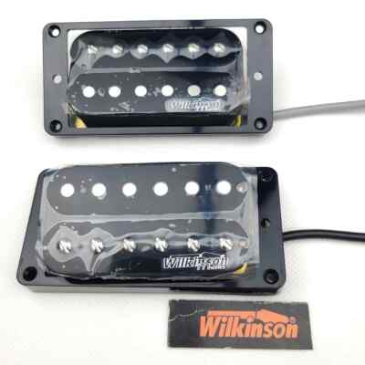 Music Store Wilkinson WOHHB Black Open-End Humbucker Guitar Pickup (Bridge&Neck)