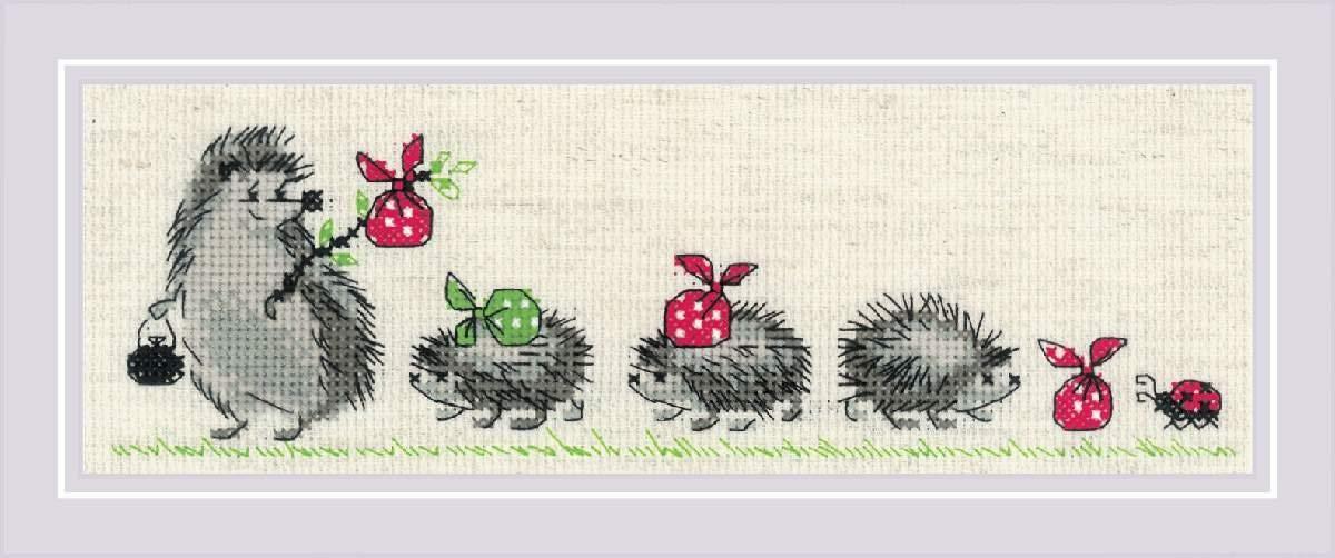 Riolis Cross Stitch Kit - Hedgehogs