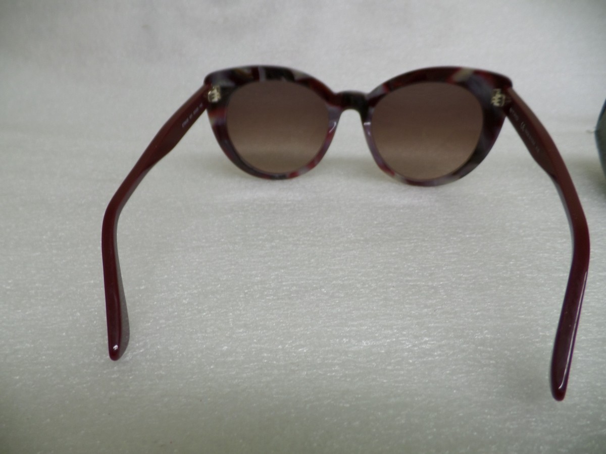 ETRO ET643S 601 53 20 140 multicolor dark red marble cat eye sunglasses Italy. ETRO Sunglasses & Sunglasses Accessories for Women for sale  main image 4