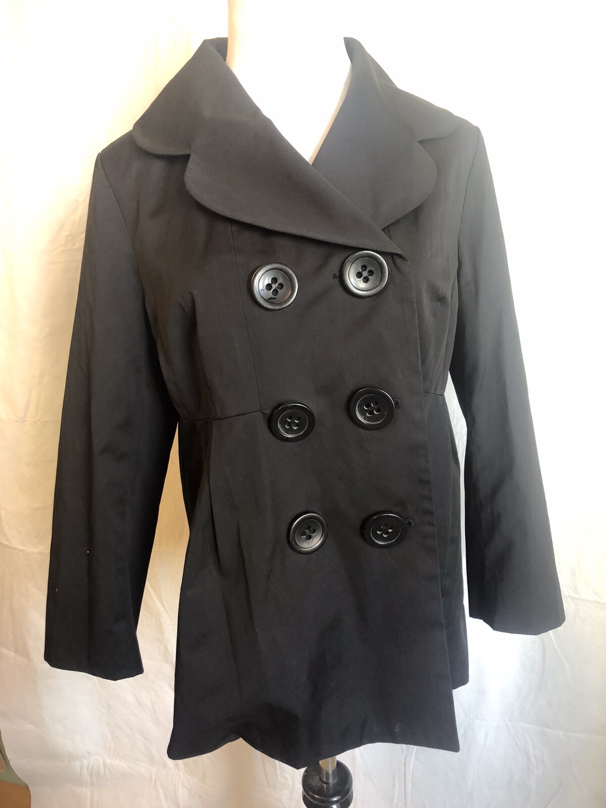 Express Jacket Coat Black Leopard Lining Women's … - image 3
