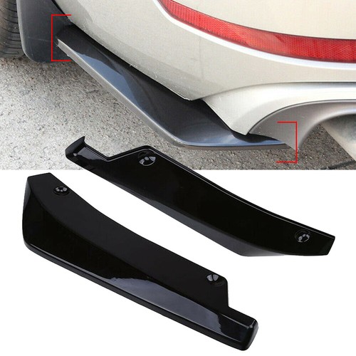 Glossy Black Look Rear Bumper Lip Diffuser Splitter Canard Protector Accessories - Bild 3 von 10